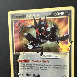 Pokemon: Greninja SWSH144 Celebrations Black Star Promo Card NM - Image 2
