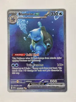 Blastoise ex 200/165 SV 151 Special Illustration Rare SIR Pokemon TCG NM+ - Image 1