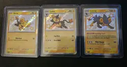 Shinx & Luxio & Luxray Shiny Holo Rare Paldean Fates NM Pokemon Baby 135 136 137 - Image 1