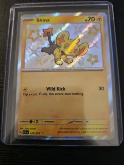 Shinx & Luxio & Luxray Shiny Holo Rare Paldean Fates NM Pokemon Baby 135 136 137 - Image 2