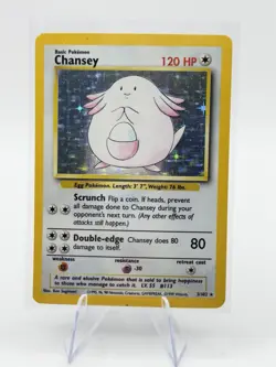 💥 CHANSEY | Pokemon TCG 1999 | (Base Set) Holo Foil Rare Vintage # 3/102 - Image 1