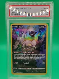 2023 Pokemon TCG SWSH Mew Crown Zenith GG10 Full Art FA PSA 8 NM MT - Image 2