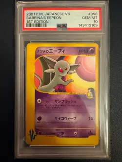 PSA 10 Sabrina's Espeon #056 2001 1st Edition VS Japanese Pokemon (New Cert) - Image 1