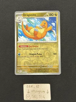 Pokemon ENGLISH - 151 - Dragonite - 149/165 - Reverse Holo - M/NM - Image 1