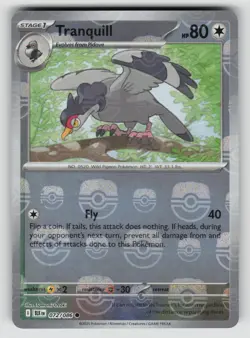 Tranquill 072/086 Common Black Bolt Pokemon NM (Master ball) - Image 1