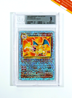 Pokemon BGS 9 Charizard #3 Reverse Foil Legendary Collection 2002 English - Image 1
