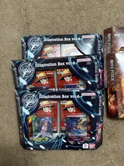 One Piece Illustration Box Vol. 5 & 6 - Lot of 5 Boxes - New Sealed - Image 2