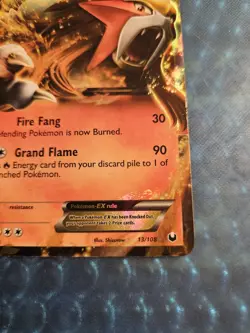 Pokemon TCG Entei-EX Dark Explorers Holo Card 13/108 Rare 2012 - Image 2