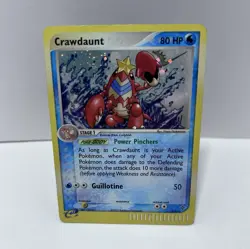 Crawdaunt 9/97 Holo Rare Pokemon Card TCG - EX Dragon - 80 HP Guillotine 50 - Image 1