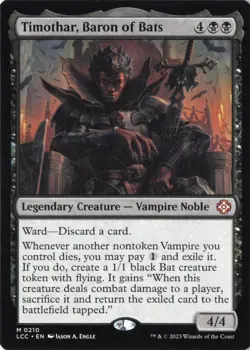 Timothar, Baron of Bats M Commander: The Lost Caverns of Ixalan 210 Near Mint - Image 1
