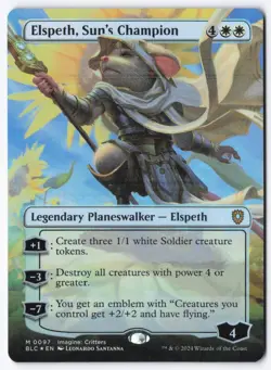 Elspeth, Sun's Champion (Borderless) M Commander: Bloomburrow 97 NM - Image 1