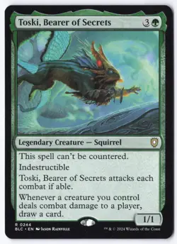 Toski, Bearer of Secrets R Commander: Bloomburrow 244 NM - Image 1