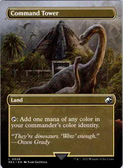 Command Tower (Borderless) L Universes Beyond: Jurassic World Collection 26 NM - Image 2