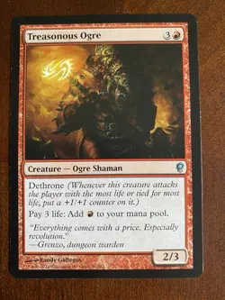 1x MTG Treasonous Ogre Rare Conspiracy Creature (NM) - Image 1