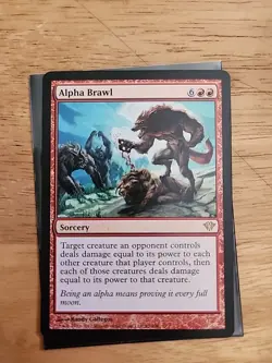 Alpha Brawl - Dark Ascension - MTG Magic - Rare - Red Sorcery - Image 1