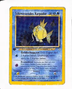GERMAN Shining Magikarp Neo Revelation 1st Edition 66/64 Holo Pokemon - Image 1