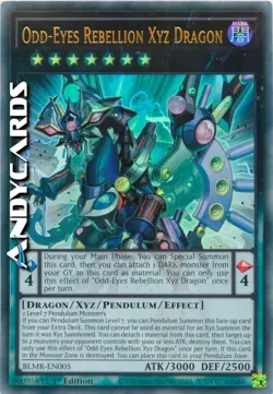ODD-EYES REBELLION XYZ DRAGON • Ultra R • BLMR EN005 • 1Ed • Yugioh! • ANDYCARDS - Image 1