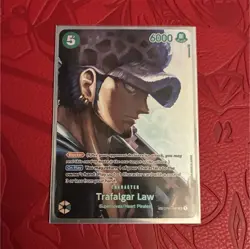 Bandai One Piece CCG Trafalgar Law Romance Dawn OP01-047 Blocker SP - Image 1