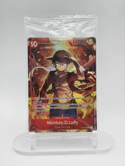 One Piece TCG Monkey D Luffy ST10-006 SR Treasure Booster Set Promo SEALED - Image 1