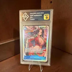 One Piece CCG Boa Hancock 051 OP07 2024 Holo Full Art King Card Grading 9 - Image 1