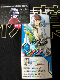My Hero Academia Heroes Battle Rush Card Shoto Todoroki BHA-01-018-SR Japan - Image 1