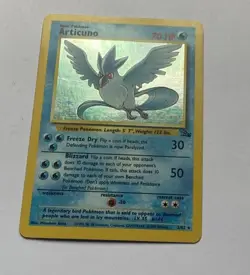 Pokemon TCG Articuno Fossil Holo Rare Card 2/62 - Image 3