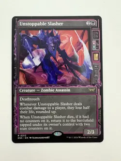 Unstoppable Slasher Showcase MTG Magic the Gathering Card NM Near Mint DSK - Image 1