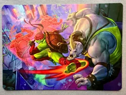 Super Combo 44/54 - Art Series - Teenage Mutant Ninja Turtles MTG Art Card NM/M - Image 1