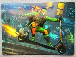 Michelangelo, On the Scene 49/54 Art Card - MTG Teenage Mutant Ninja Turtles NM - Image 1