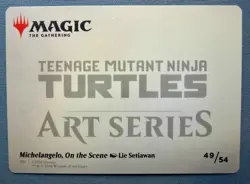 Michelangelo, On the Scene 49/54 Art Card - MTG Teenage Mutant Ninja Turtles NM - Image 2