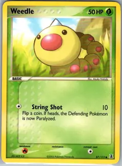Weedle 87/113 Non Holo Delta Species - Pokemon Card - NM - Image 1