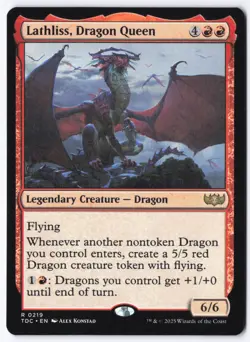 Lathliss, Dragon Queen R Commander: Tarkir: Dragonstorm 219 NM - Image 1