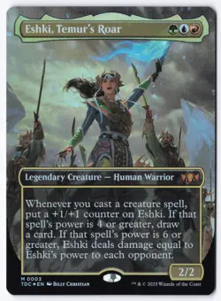Eshki, Temur's Roar (Borderless) M Commander: Tarkir: Dragonstorm 3 NM - Image 1