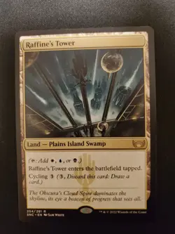 MTG Raffine's Tower Streets of New Capenna SNC 254/281 Regular Rare NM Mint - Image 1