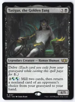 Tasigur, the Golden Fang R Commander: Tarkir: Dragonstorm 197 NM - Image 1