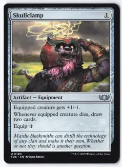 Skullclamp U Commander: Tarkir: Dragonstorm 103 NM - Image 1