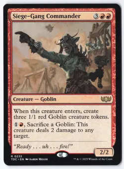 Siege-Gang Commander R Commander: Tarkir: Dragonstorm 232 NM - Image 1