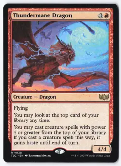 Thundermane Dragon R Commander: Tarkir: Dragonstorm 38 NM - Image 1