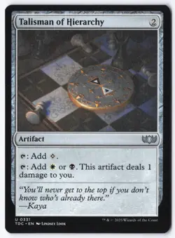 Talisman of Hierarchy U Commander: Tarkir: Dragonstorm 331 NM - Image 1