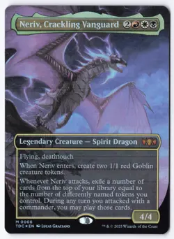 Neriv, Crackling Vanguard (Borderless) M Commander: Tarkir: Dragonstorm 6 NM - Image 1