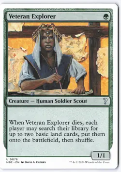 Veteran Explorer (White Border) U Mystery Booster 2 76 NM - Image 1