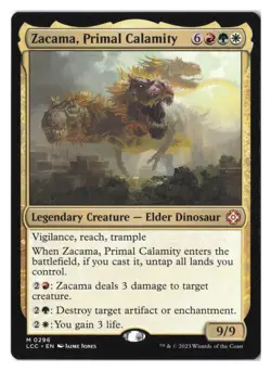Zacama, Primal Calamity M Commander: The Lost Caverns of Ixalan 296 NM - Image 1