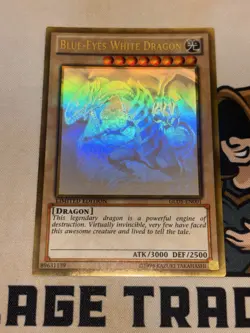 Blue-Eyes White Dragon - Gold Ghost Rare GLD5-EN001 YuGiOh Card LP - Image 2