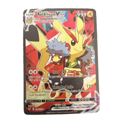 Pokemon Rock Pikachu VCOS Cosmax Full Art Holo Card 054/055 Nint - Image 1