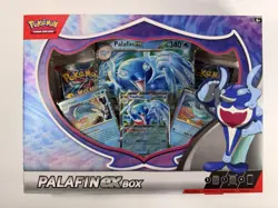 Pokemon Palafin EX Box Scarlet & Violet 4 packs, oversize card, Sealed New - Image 1