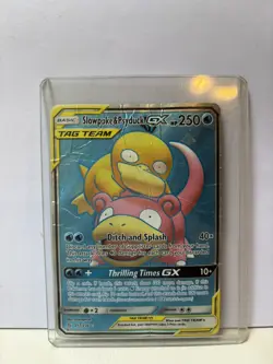 Slowpoke Psyduck Tag team Holo Card Pokemon - Image 1