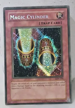 Faded - Yu-Gi-Oh! Magic Cylinder Trap Card Konami LON-104 - LP - Image 1