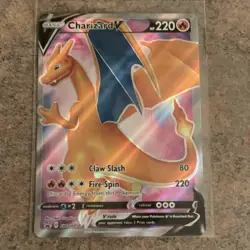Charizard V SWSH050 Sword & Shield Pokemon Card - Near Mint / NM - Image 1