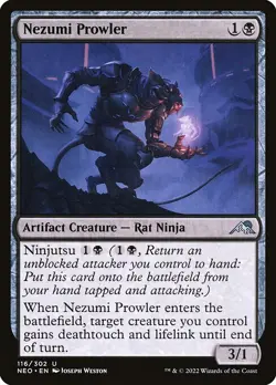 NM Nezumi Prowler, MTG, Kamigawa Neon Dynasty, Magic the Gathering, 116 - Image 1