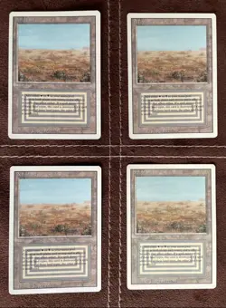 Complete Set of 4 Scrubland's Revised Edition, Dual Land MTG - Image 1